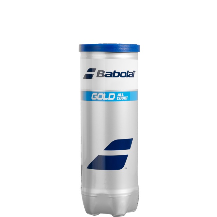 Tube of 3 BABOLAT gold all court balls