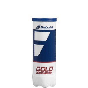 Tube of 3 BABOLAT gold championship balls