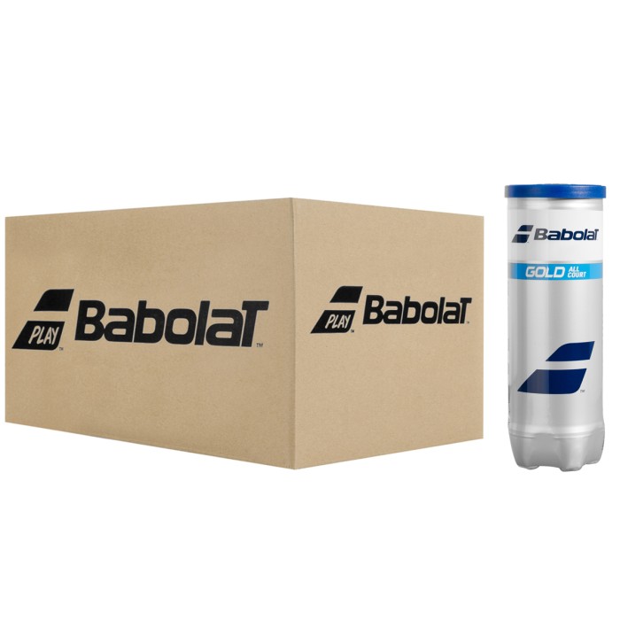 Box of 24 tubes of 3 BABOLAT gold all court balls