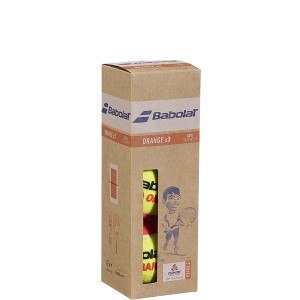 Tube of 3 BABOLAT balls orange