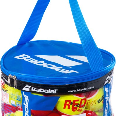 Zipped bag of 24abolat red felt balls