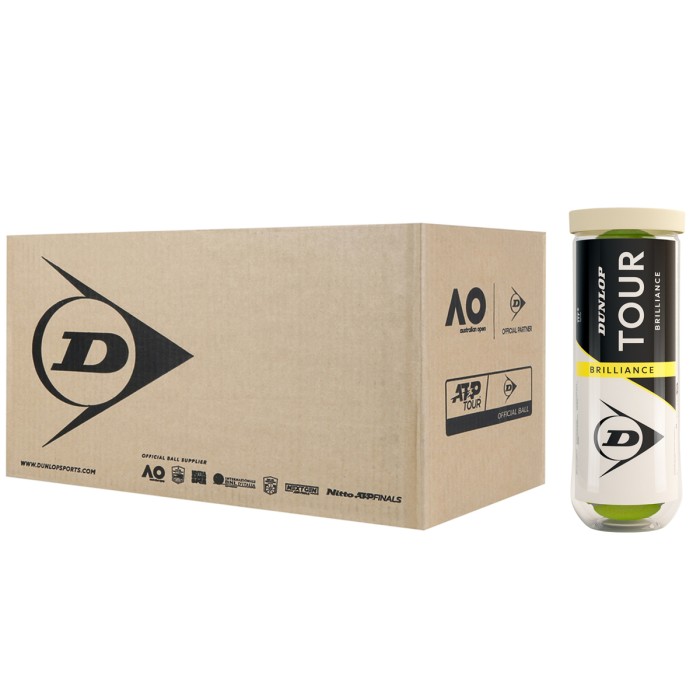Box of 24 tubes of 3 DUNLOP tour brilliance balls