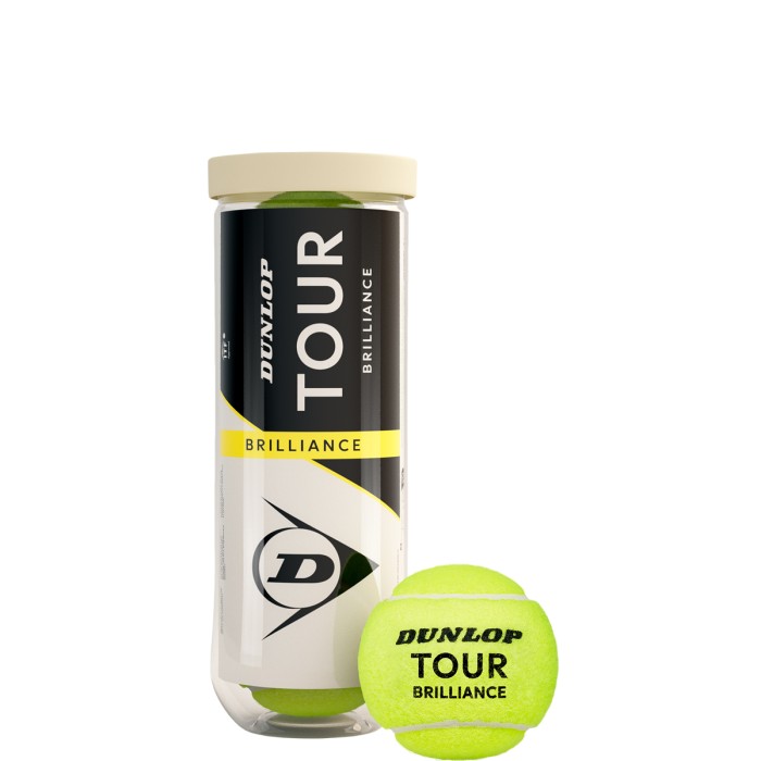 Tube of 3 DUNLOP tour brilliance balls