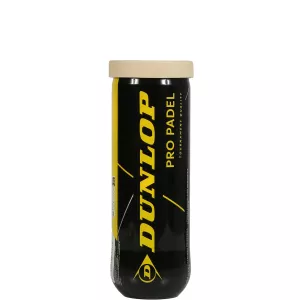 Tube of 3 DUNLOP pro padel balls