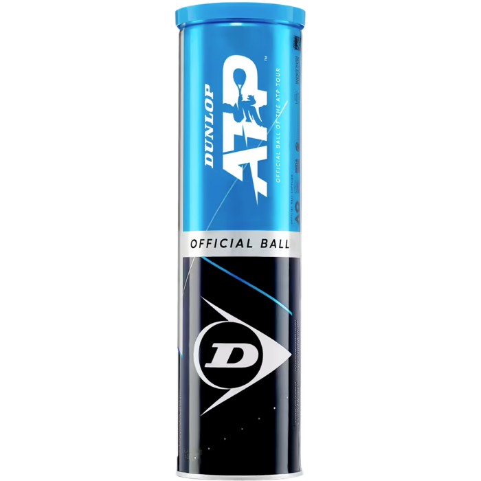 Tube de 4 balles DUNLOP atp (tube metal)