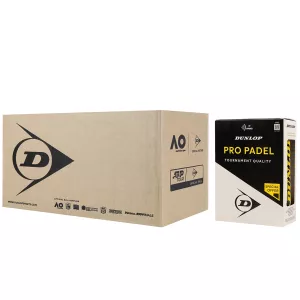 Box of 12 bipacks of 3 DUNLOP pro padel balls