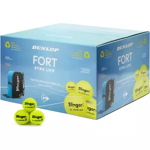 Carton of 72 balls DUNLOP fort xtra life pressureless