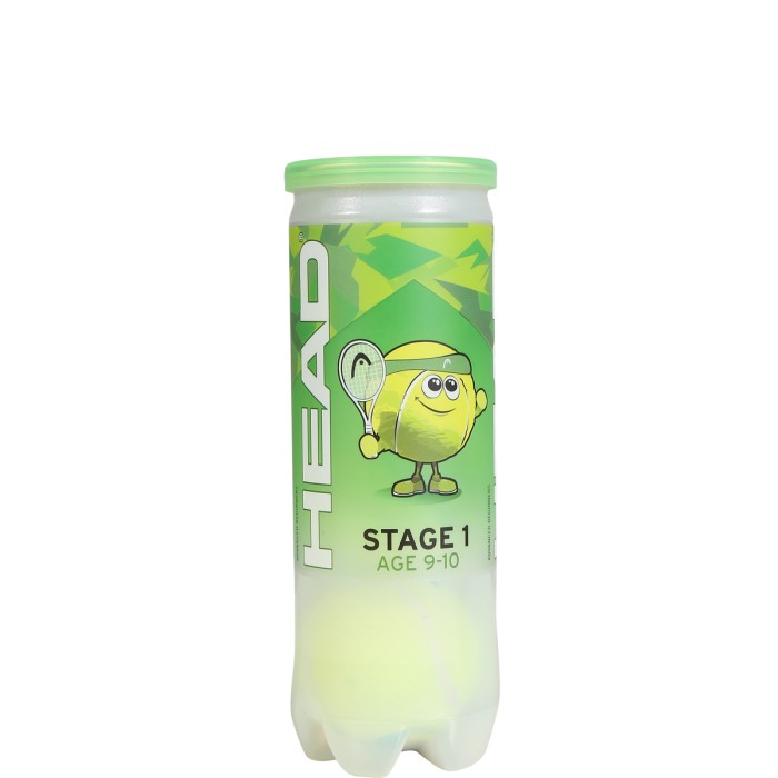 Tube of 3 green HEAD tip balls