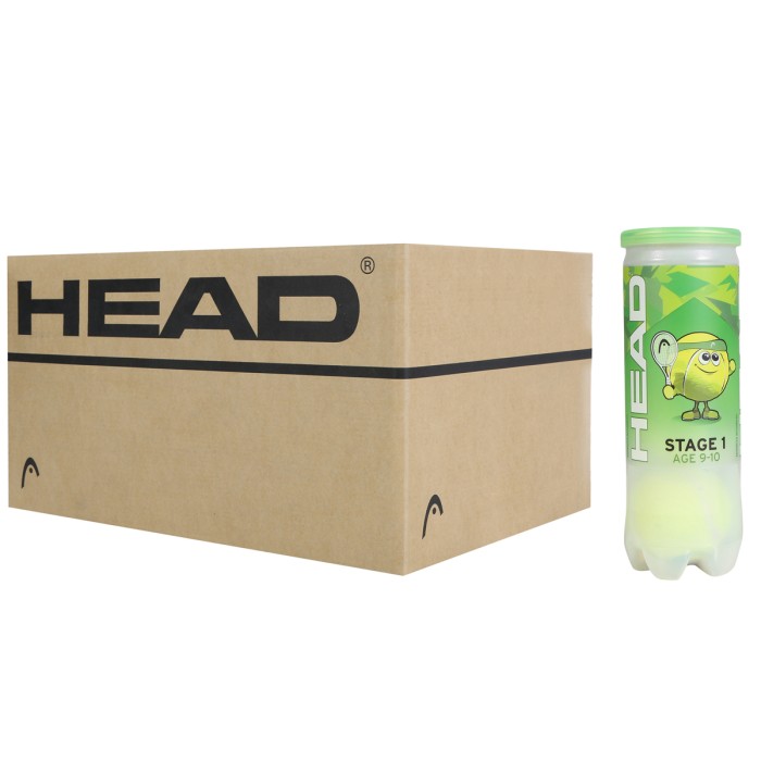 Carton de 24 tubes de 3 balles HEAD tip vert