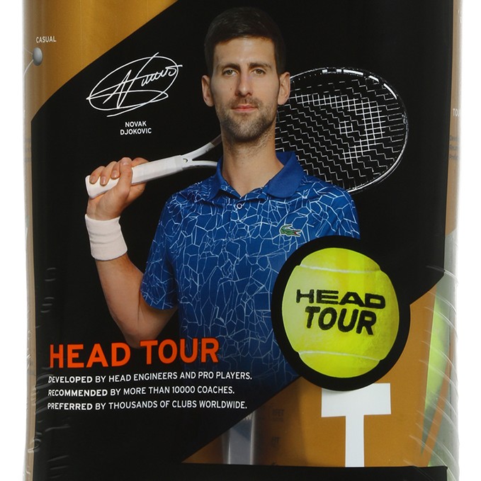 Bipack of 4 HEAD tour balls