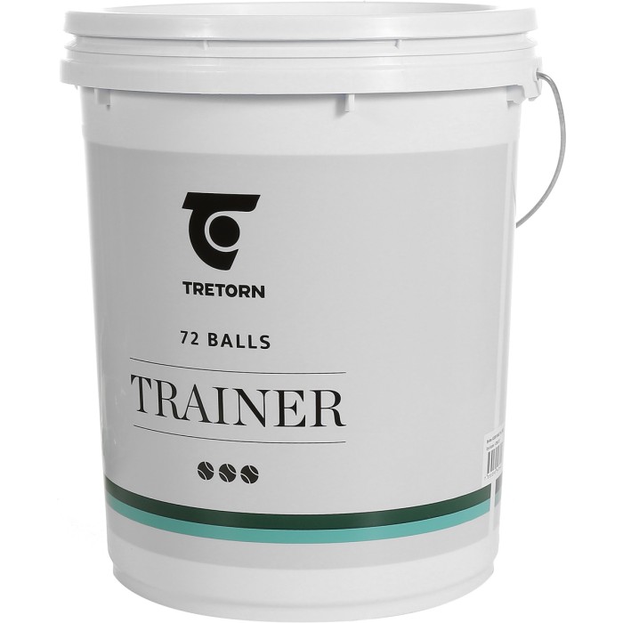 Bucket of 72 balls TRETORN academy green