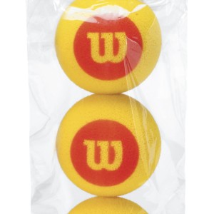 Bag of 3 WILSON starter foam balls