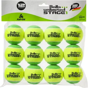 Bag of 12 stage 1 unlimited yellow/green balls