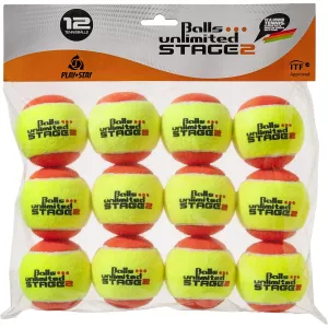 Bag of 12 stage 2 unlimited yellow/orange balls