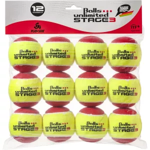 Bag of 12 stage 3 unlimited yellow/red balls