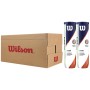 Box of 9 bipacks of 4 WILSON roland garros official clay balls