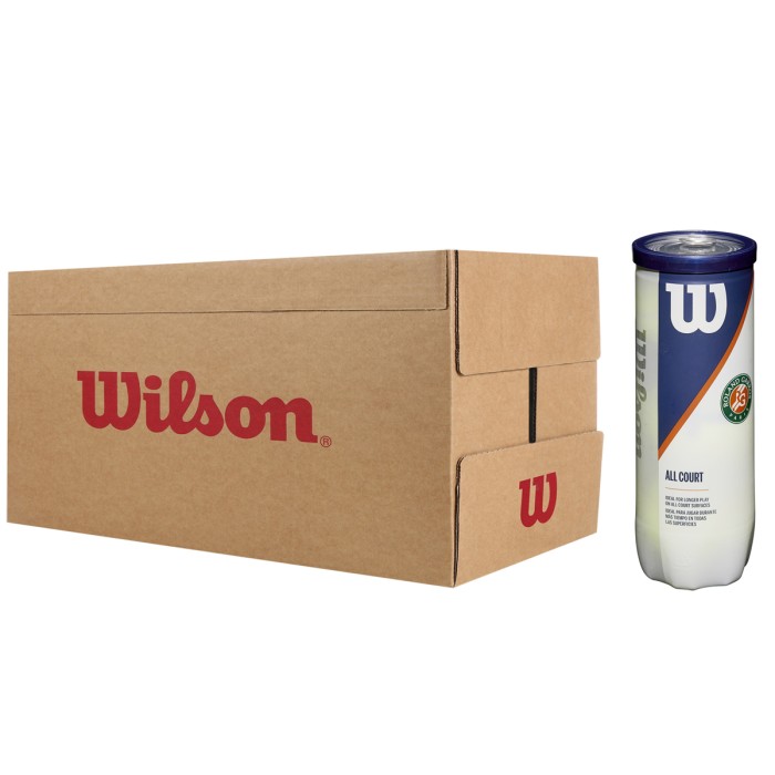 Box of 24 tubes of 3 WILSON roland garros all court balls