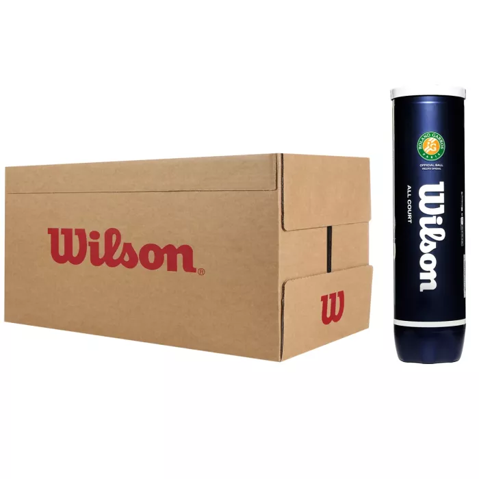 Box of 18 tubes of 4 WILSON roland garros all court balls