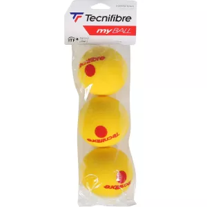 TECNIFIBRE lot de 3 balles mousse my ball