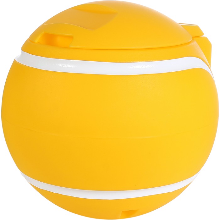 Yellow ball garbage can