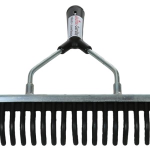 50 cm rubber rake with handle