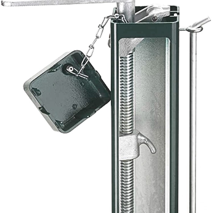 Pair of 80mm square tube aluminum posts with sleeves