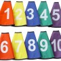 Lot de 10 cols de cones numÉrootes de 1 À 10