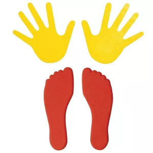 Set of 10 pairs of hands and 10 pairs of feet