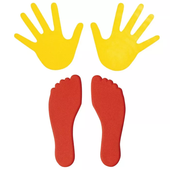 Set of 10 pairs of hands and 10 pairs of feet