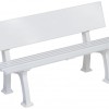 Tennis bench white 1.5m