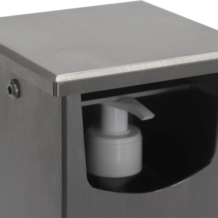 The tower contactless gel dispenser with 1 bottle of gel