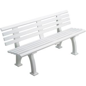 White tennis bench 1.5m