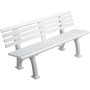 White tennis bench 1.5m