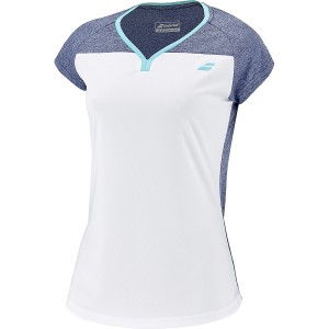 Junior girls BABOLAT play cap sleeve t-shirt