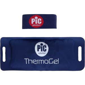 Reusable hot-cold pad with strap