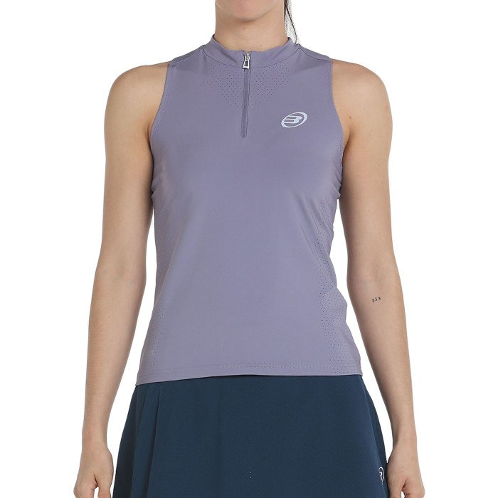 Debardeur BULLPADEL femme pure color 1/4 zip ourol
