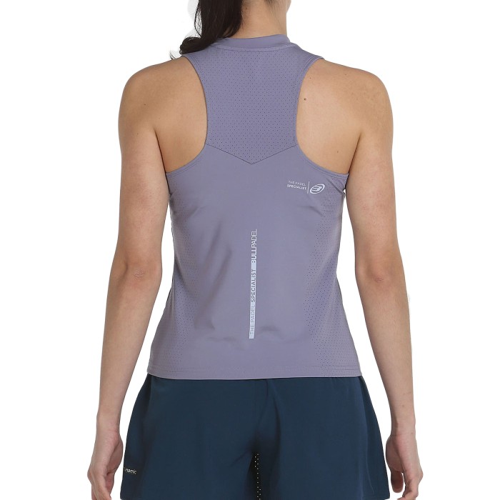 Debardeur BULLPADEL femme pure color 1/4 zip ourol