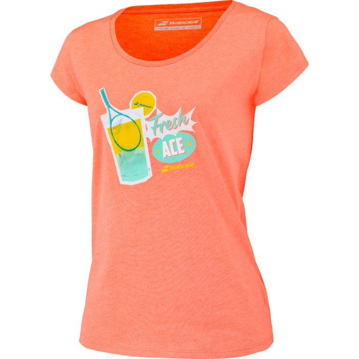 Women's BABOLAT exercise message t-shirt