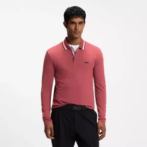 BOSS garām piedurknēm Polo Plisy