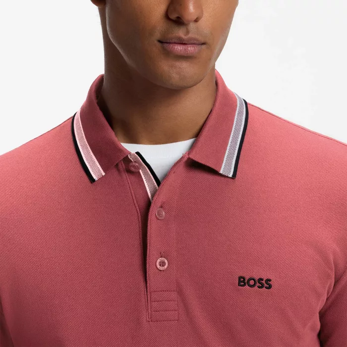 BOSS garām piedurknēm Polo Plisy