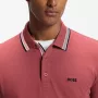 BOSS garām piedurknēm Polo Plisy