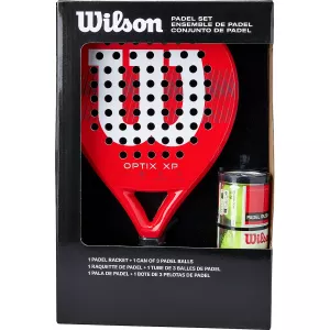 Kit padel racket WILSON + tube balls optix xp
