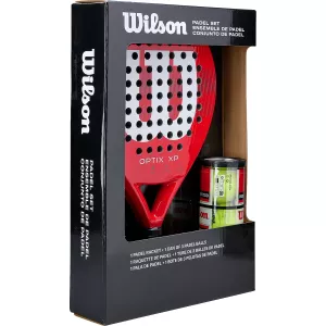 Kit padel racket WILSON + tube balls optix xp