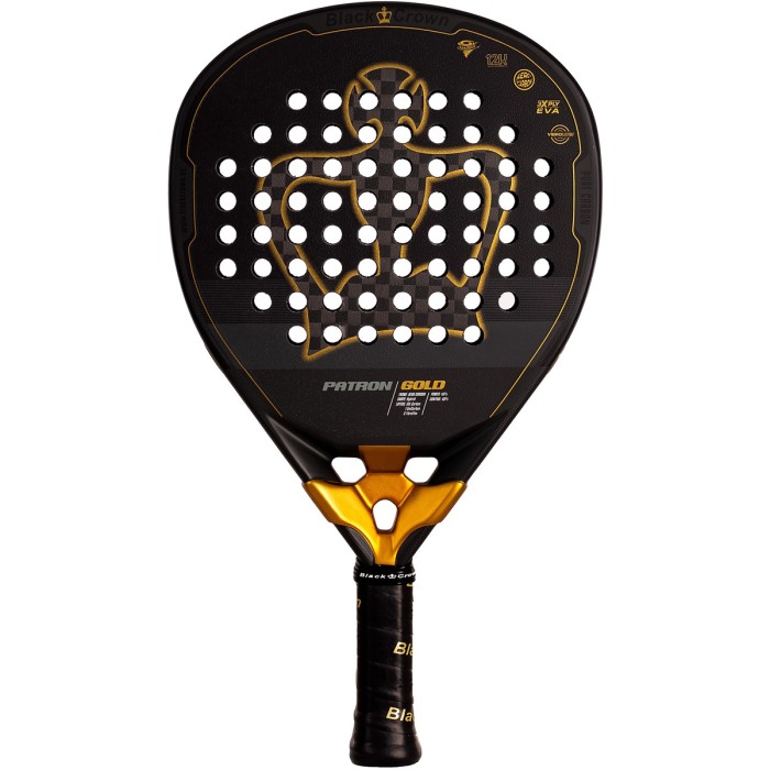 BLACK CROWN patron gold padel racket
