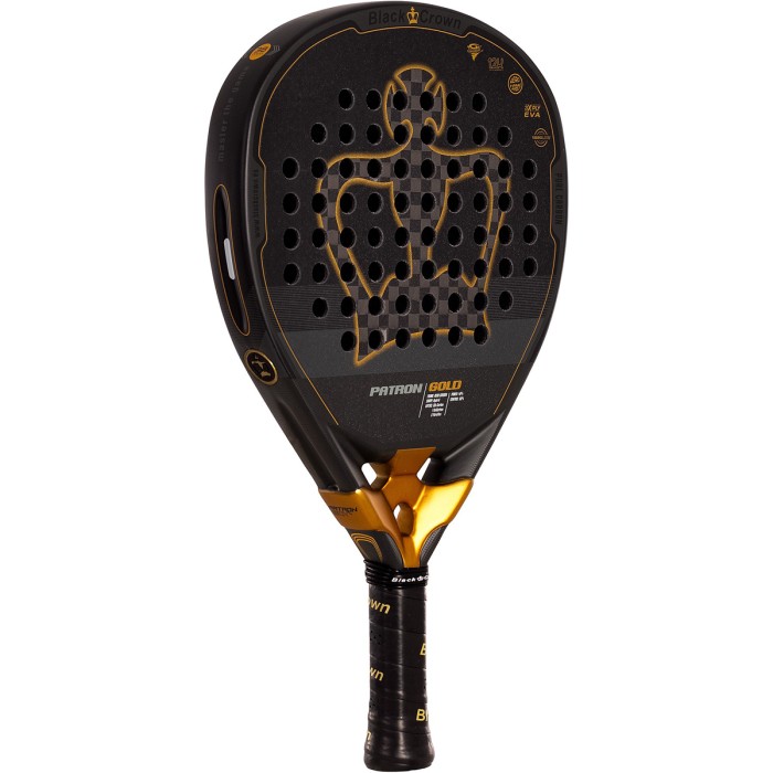 BLACK CROWN patron gold padel racket
