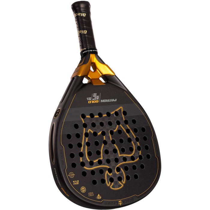 BLACK CROWN patron gold padel racket