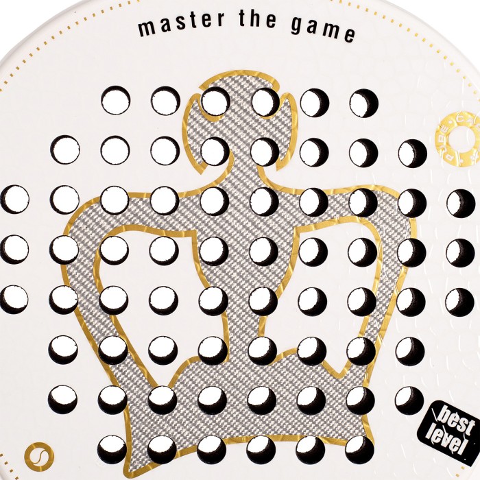 BLACK CROWN piton white soft padel racket