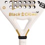 BLACK CROWN piton white soft padel racket