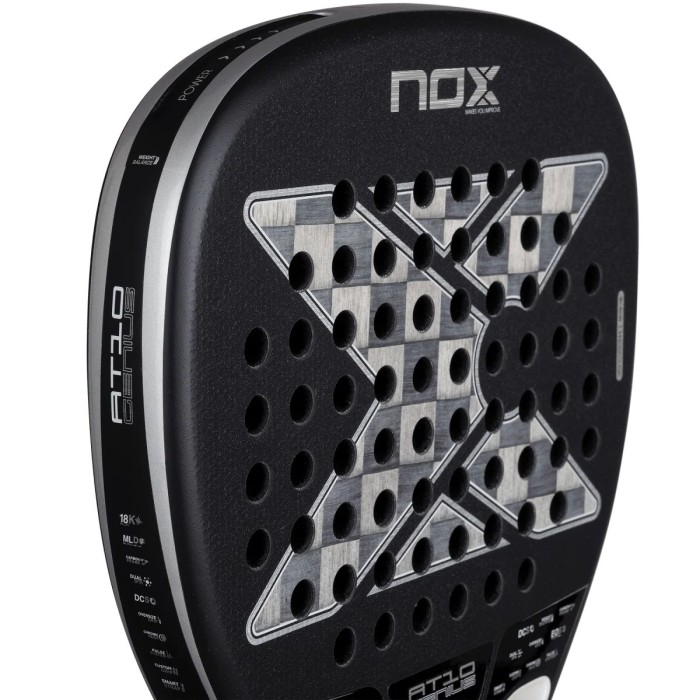 Padel racket NOX at10 genius attack 18k alum by agustin tapia