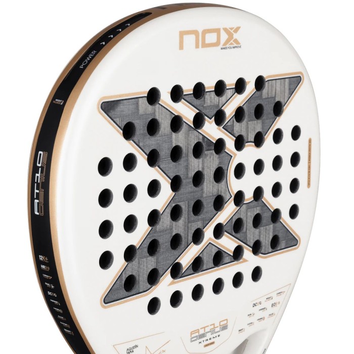 NOX at10 genius 12k alum xtreme padel rakete ar Agustin Tapia